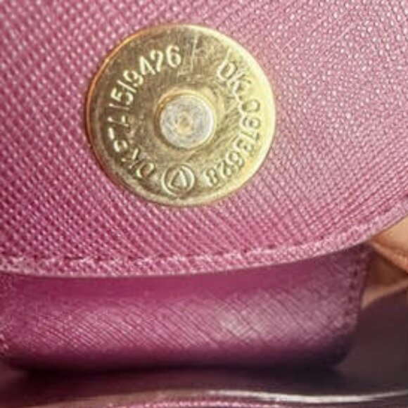 Michael Kors Saffiano Leather Satchel Plum/Purple - Picture 13 of 16